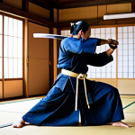 **

"A kendo practitioner, fully clothed in traditional bogu (armor), executing a precise strike with a shinai in a brightly lit dojo, appropriate attire, safe for work, perfect anatomy, natural proportions, dynamic action shot, professional photography, high quality, family-friendly."

**