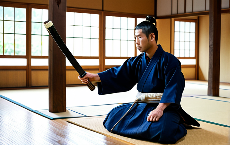 **
"A kendoka fully clothed in a traditional Kendo Gi and Hakama, holding a Shinai in a dojo setting, demonstrating proper form, safe for work, appropriate content, perfect anatomy, natural proportions, professional Kendo demonstration, high quality."
**
