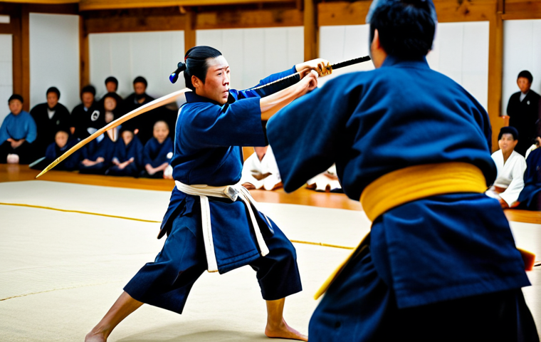 검도 명장면 리뷰 - Kote Strike**
"A kendoka in full traditional kendo armor executing a precise kote strike on their o...