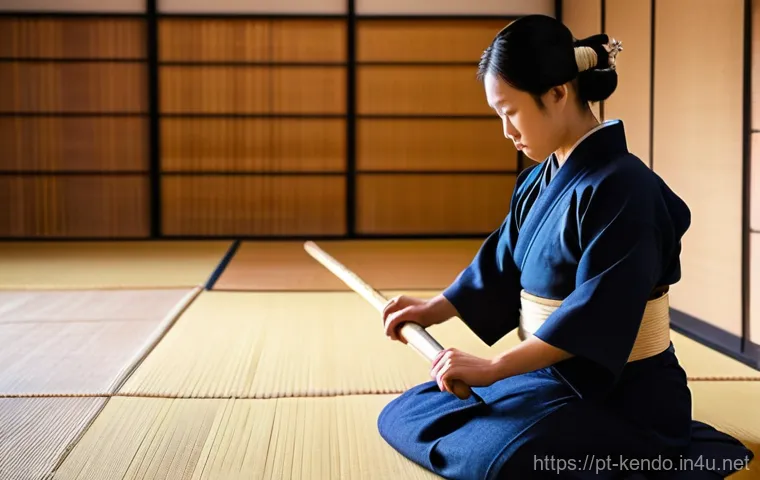 검도 대나무 검의 종류 - **Shinai Craftsmanship and Materials Showcase:**
    "A close-up, studio-quality shot featuring two ...