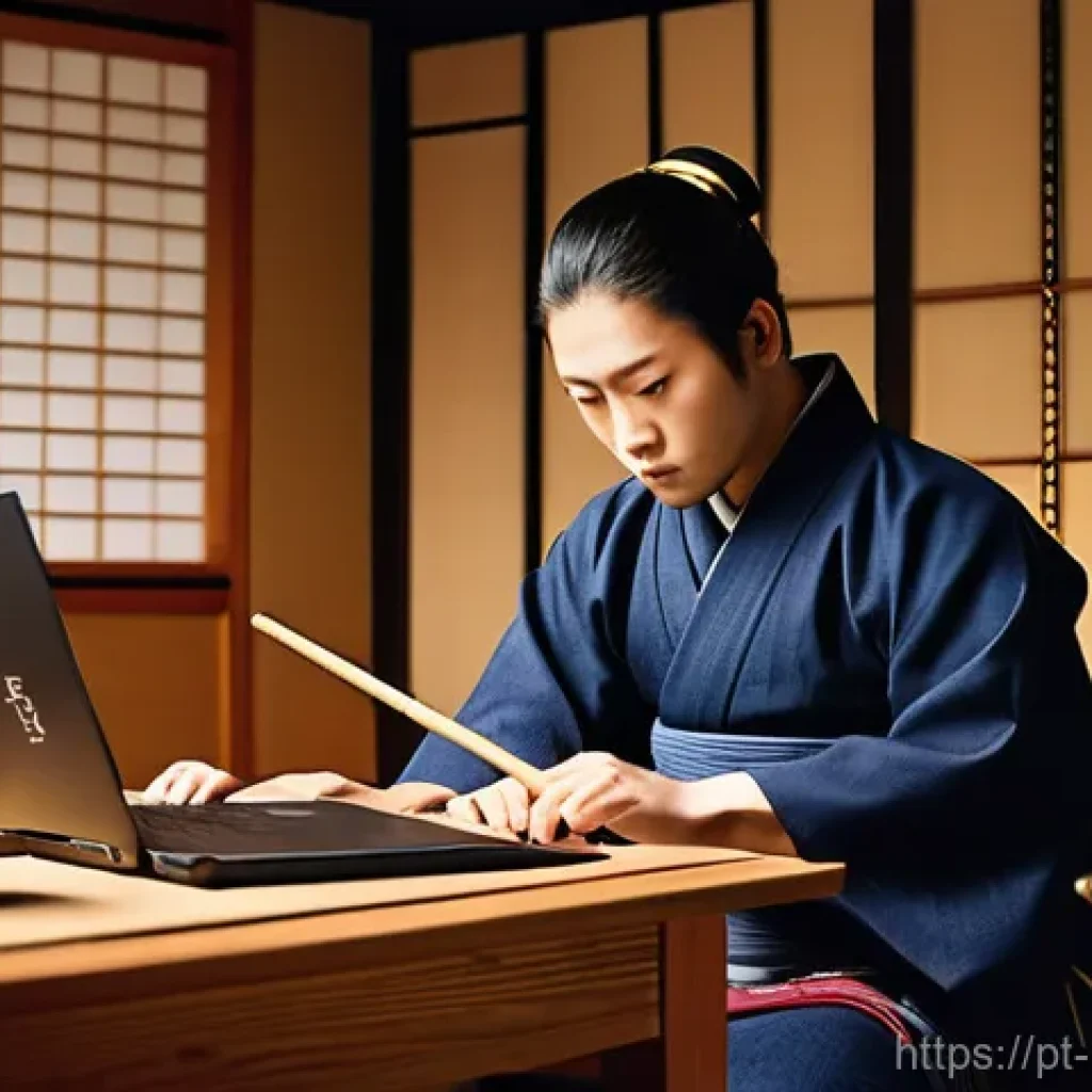 검도 장비 구매 할인 코드 - **Prompt:** A focused Kendo practitioner, a person of unspecified gender, in their late 20s, with a ...