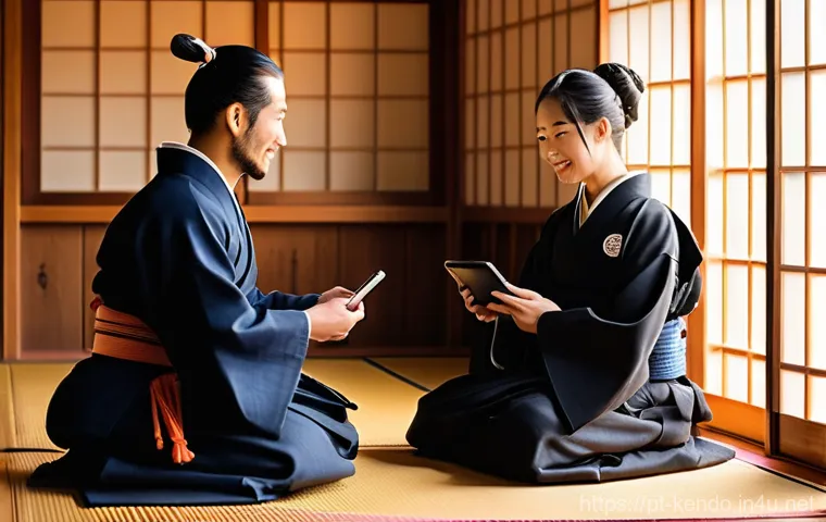 검도 장비 구매 할인 코드 - **Prompt:** A focused Kendo practitioner, a person of unspecified gender, in their late 20s, with a ...