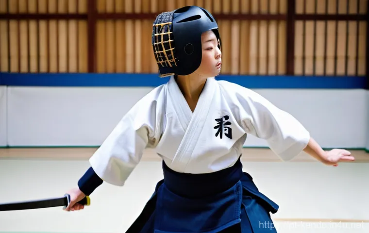 검도와 다이어트 - **Dynamic Kendo Practice: Focused Strength and Agility**
"A determined young woman in her late t...