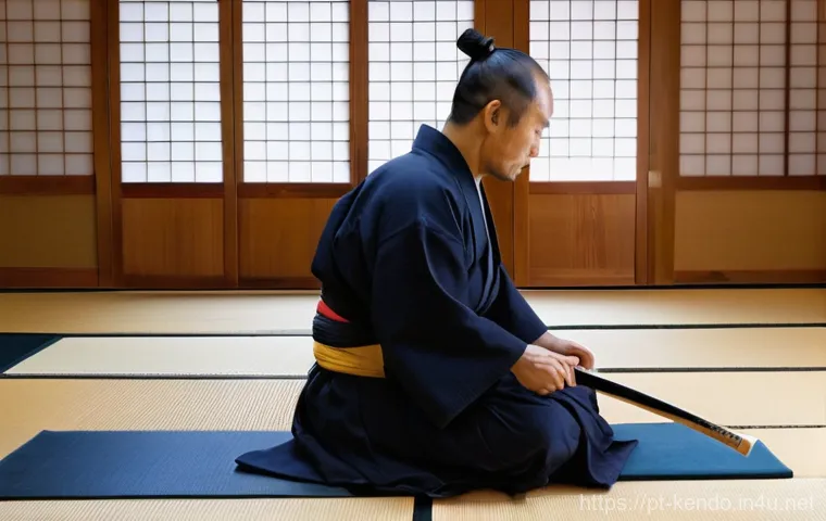 검도와 다이어트 - **Dynamic Kendo Practice: Focused Strength and Agility**
    "A determined young woman in her late t...