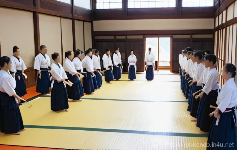검도 합동 훈련 리뷰 - Prompt 1: The Gathering and Collective Warm-up**